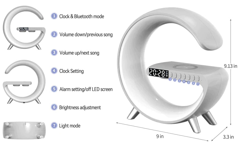 ColorWave 4-in-1 Smart Lamp by Eliteezy™