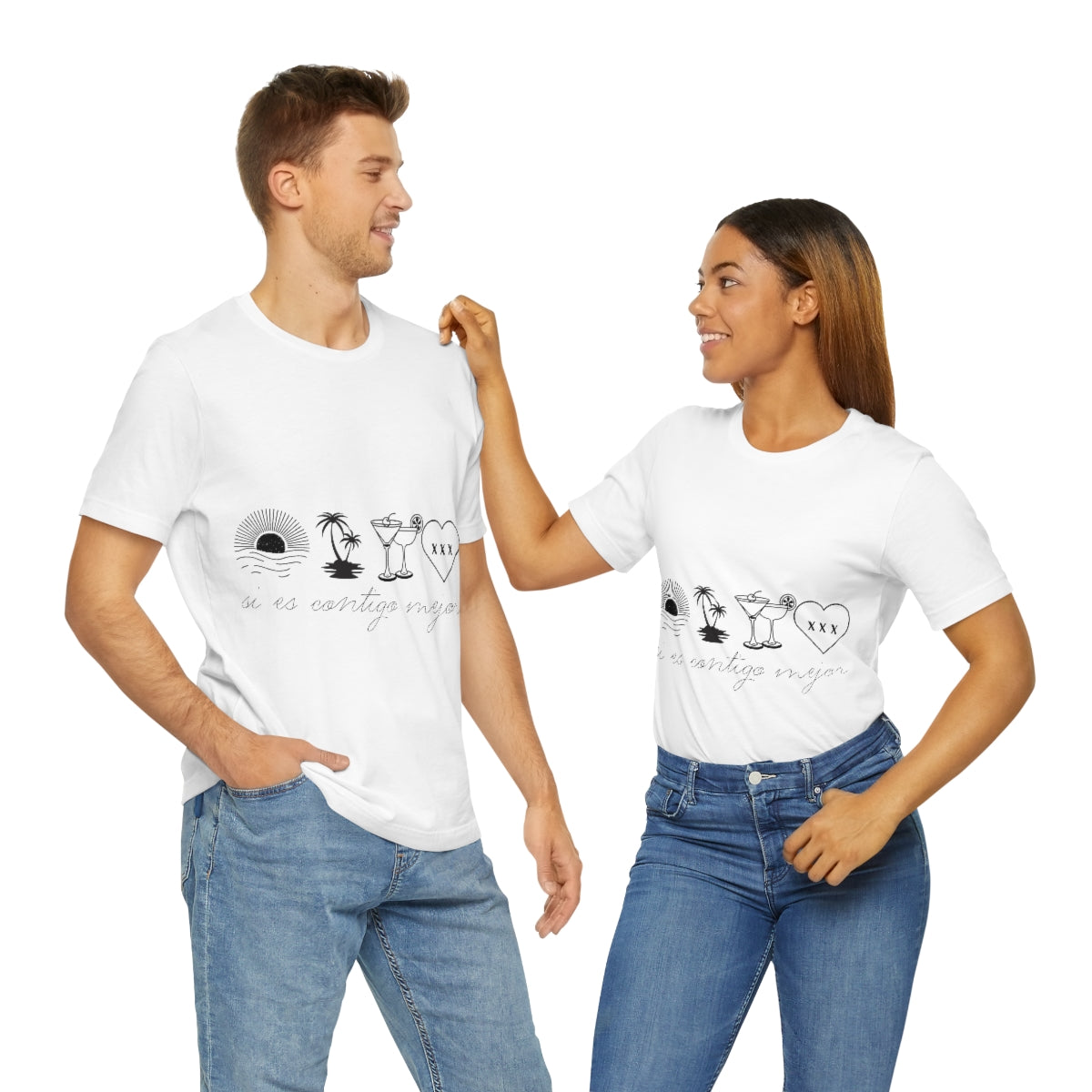 Si Es Contigo Mejor T-Shirt