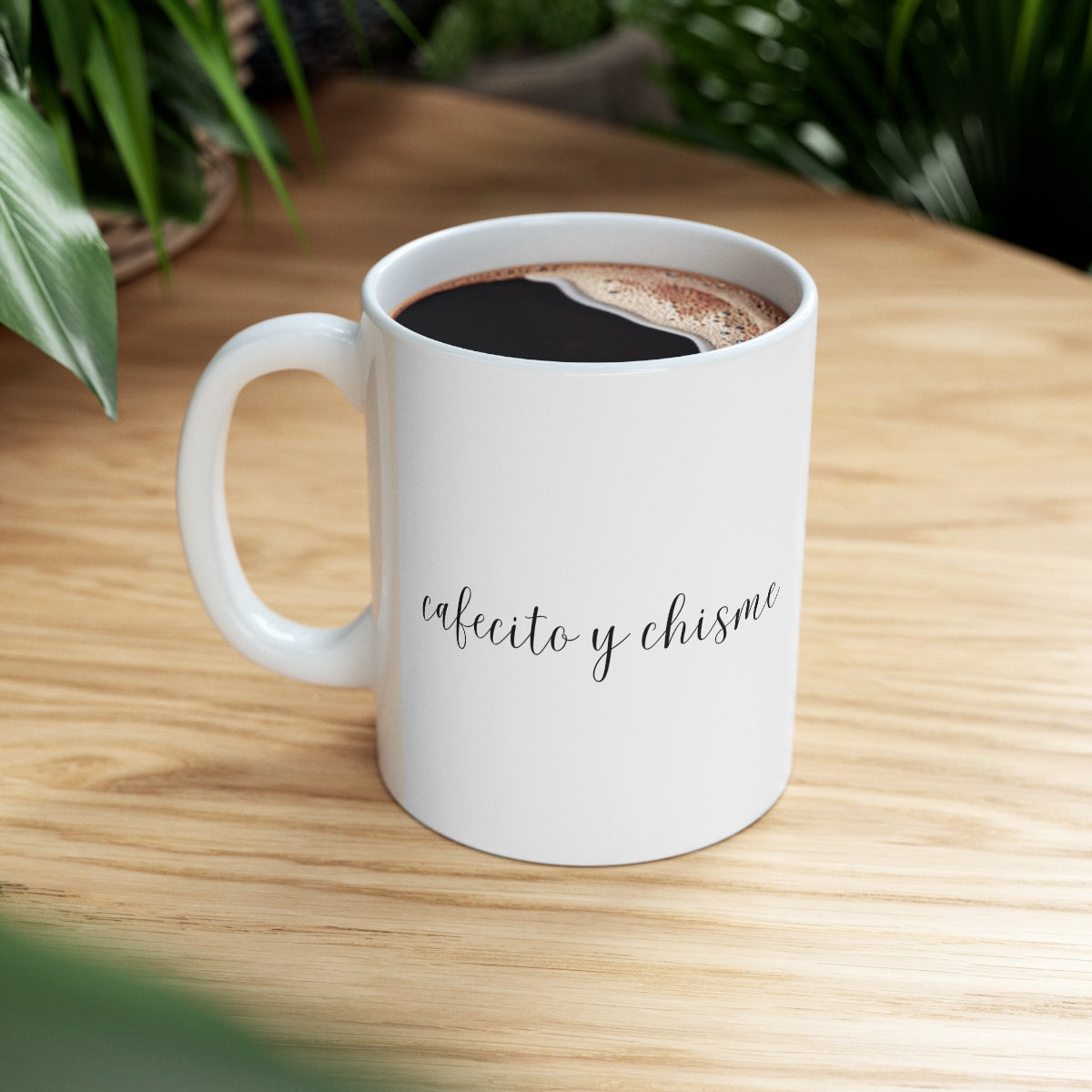 Cafecito y Chisme Ceramic Mug 11oz