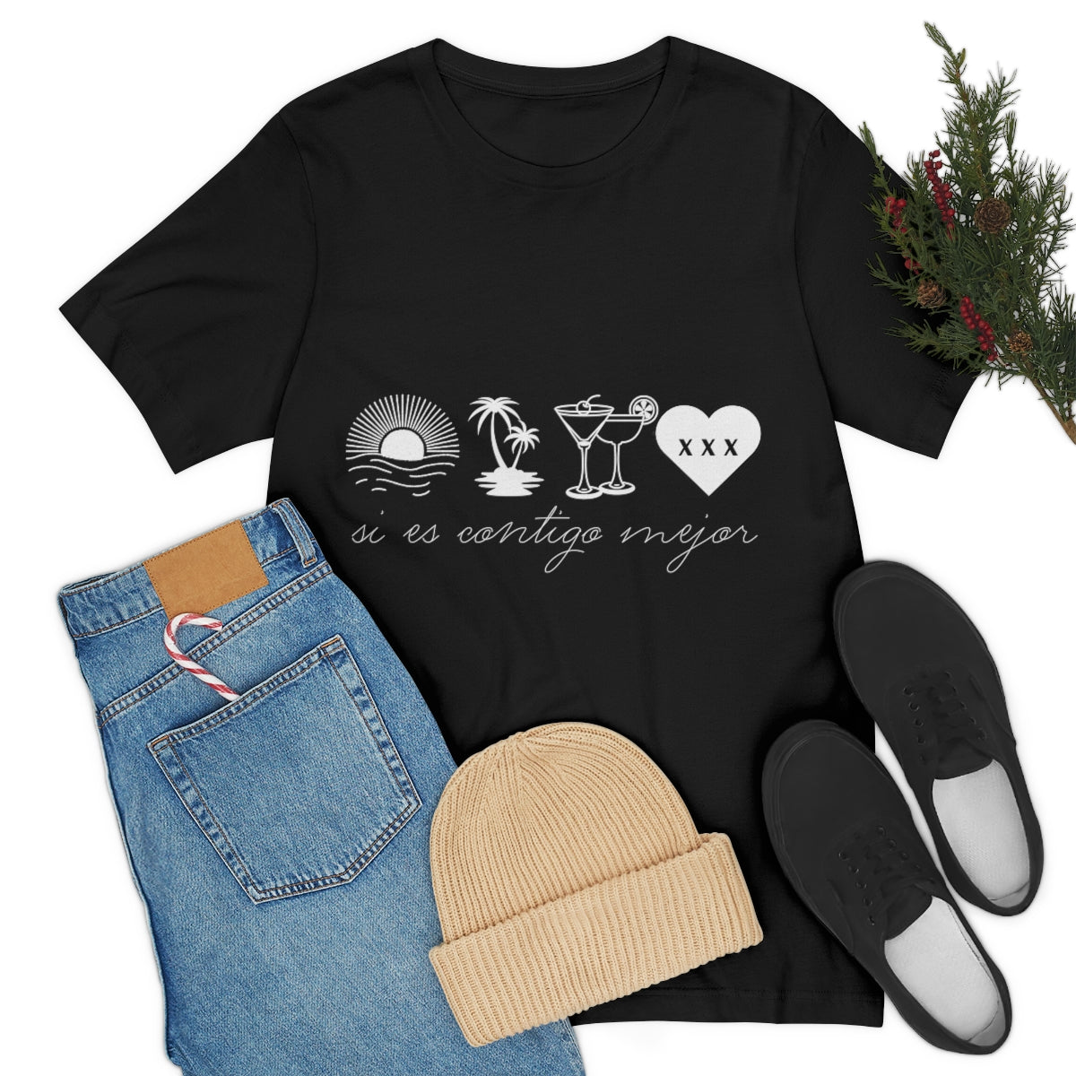 Si Es Contigo Mejor T-Shirt