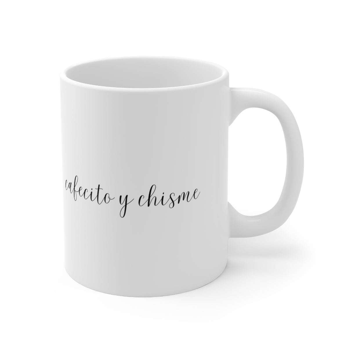 Cafecito y Chisme Ceramic Mug 11oz