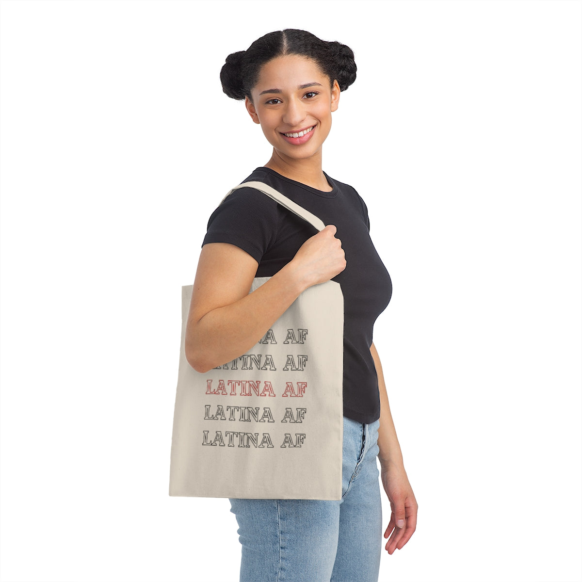 Latina AF Canvas Tote Bag