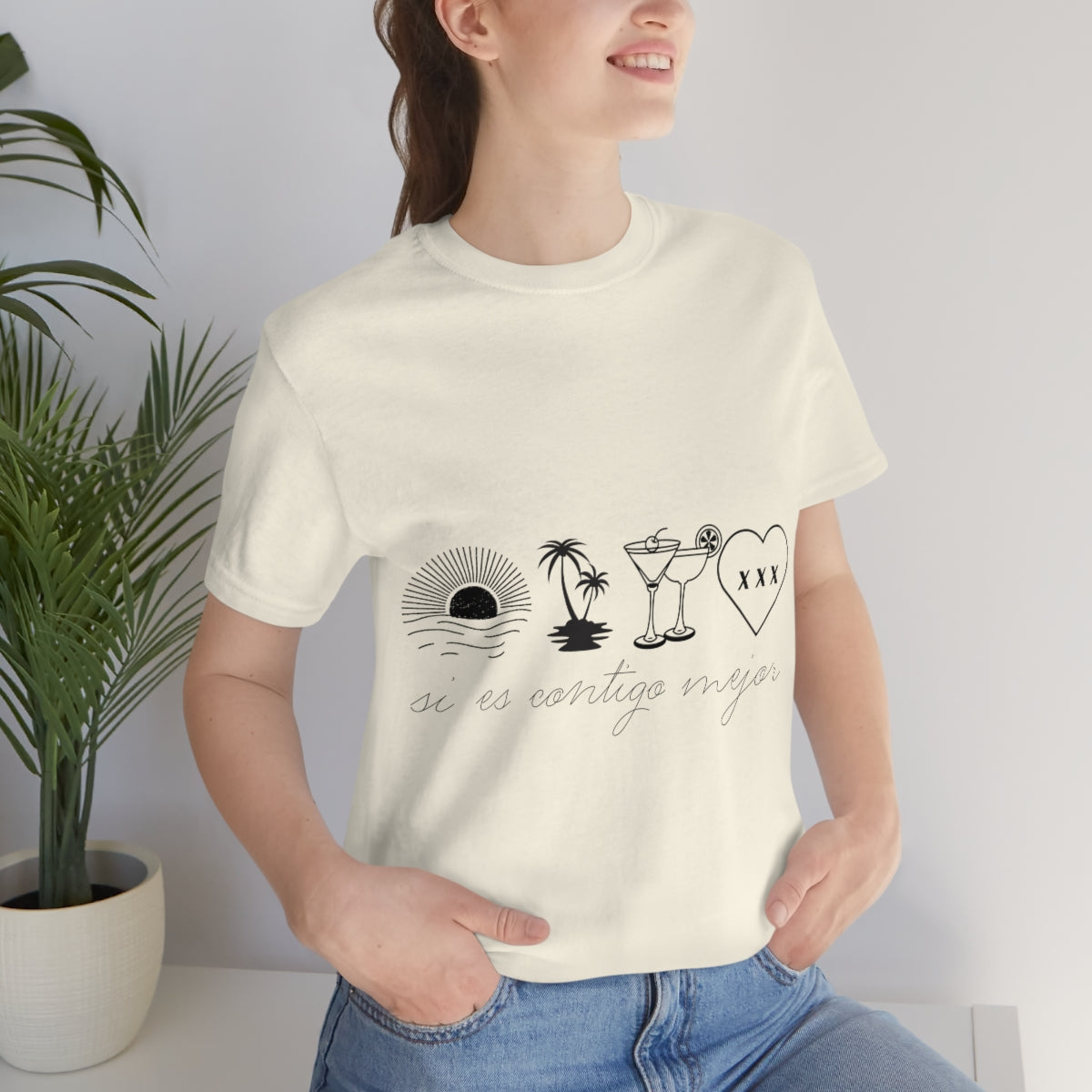 Si Es Contigo Mejor T-Shirt