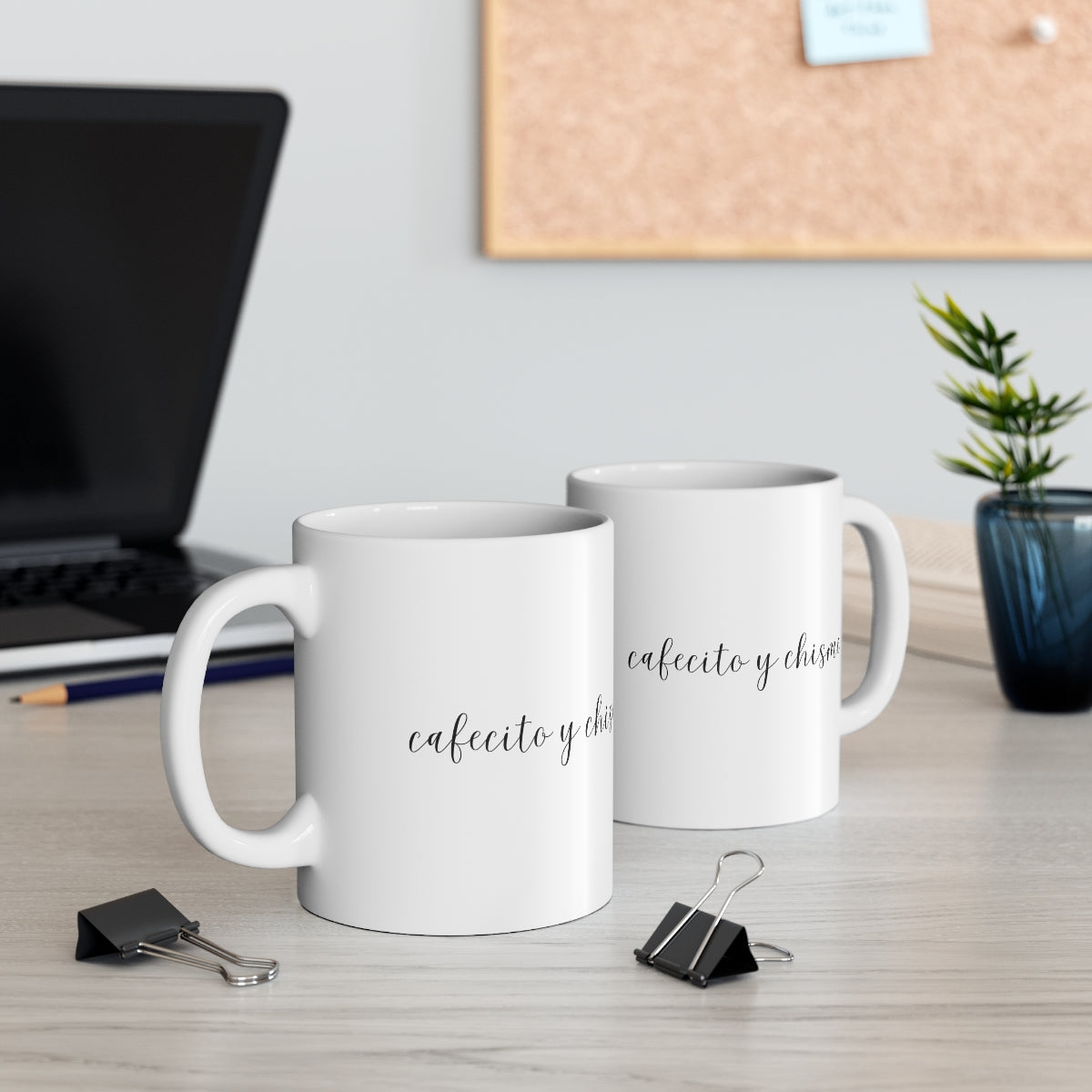 Cafecito y Chisme Ceramic Mug 11oz