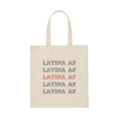 Latina AF Canvas Tote Bag